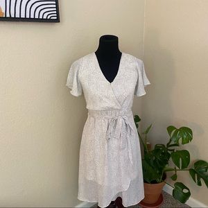 Sienna Sky White Polka Dot Dress